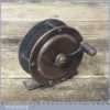 Antique 2 ½” Brass Drum Fishing Reel - Good Condition