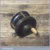 Antique 4” Brass Drum Fishing Reel With Bone Handle - Good Condition