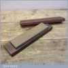 Old Vintage Medium Grit Honing Sharpening Oil Stone In A Wooden Box