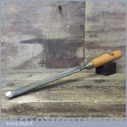 Vintage W. Marples & Sons Carpenter’s 7/8” In Cannel Gouge Chisel - Sharpened Honed