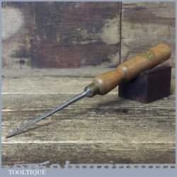 Vintage F. Woodcock Carpenter’s 1/8” Bevel Edge Chisel - Sharpened Honed