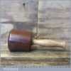 Handmade Wood Turned Old Azobé (Ekki) Hardwood Mallet Beechwood Handle