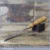 Vintage Footprint Carpenter’s 3/8” Bevel Edge Chisel - Sharpened Honed