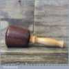 Handmade Wood Turned Old Azobé (Ekki) Hardwood Mallet Cherrywood Handle