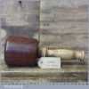 Handmade Wood Turned Old Azobé (Ekki) Hardwood Mallet Tulipwood Handle