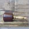 Handmade Wood Turned Old Azobé (Ekki) Hardwood Mallet Tulipwood Handle