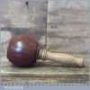 Handmade Wood Turned Old Azobé (Ekki) Hardwood Mallet Oak Handle