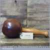 Handmade Wood Turned Old Azobé (Ekki) Hardwood Mallet Yewwood Handle