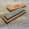 Scarce Vintage Ohio Grill Natural Oil Stone In Original Oak Box