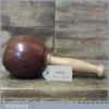 Handmade Wood Turned Old Azobé (Ekki) Hardwood Mallet Beechwood Handle