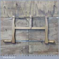 Vintage Elliot Lucus Beechwood Bow Saw 14” Blade - Good Condition