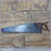 Early Vintage Swift And Sons 22” Cross Cut Panel Handsaw 9 TPI - Sharpened