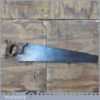 Early Vintage Swift And Sons 22” Cross Cut Panel Handsaw 9 TPI - Sharpened
