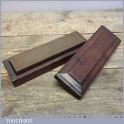 Vintage Boxed Washita Natural Oil Stone in Wooden Box