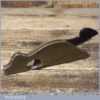 Rare Antique Miniature Steel Soled Gunmetal Rabbet Plane - Good Condition