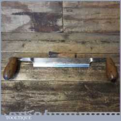 Vintage F Woodcock C & M Dated 1935 Drawknife 9 Cutting Edge - Sharpened