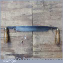 Vintage Blacksmith Made Drawknife Tilted 10 Cutting Edge - Sharpened Honed