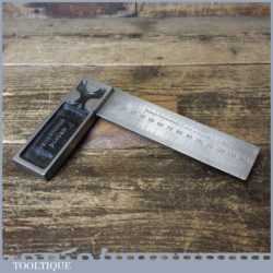 Vintage 150mm Rabone Chesterman No: 1906 Cast Steel Set Square - Good Condition