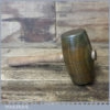 Handmade Saddler’s Leatherworking Lignum Vitae Punching Mallet Oak Handle