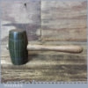 Handmade Saddler’s Leatherworking Lignum Vitae Punching Mallet Oak Handle