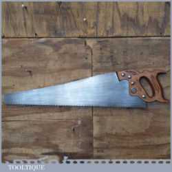 Vintage Keystone Works Disston 24” Rip Saw 4 ½” TPI - Sharpened Refurbished