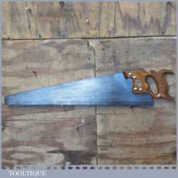 Rare Vintage 26” W Tyzack & Turner Special Edition Centenary Rip Saw A2