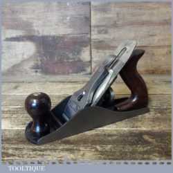 Vintage Pre-War Stanley USA No: 4C Smoothing Plane Corrugated Sole Pat 1910