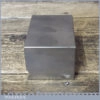 Vintage Quality Engineers Steel Block - Side V Channels Threaded Holes