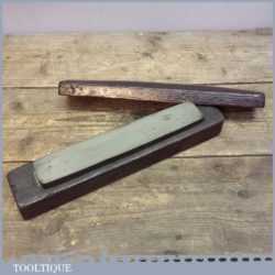 Vintage Charnley Forest Natural Oil Stone In Wooden Box