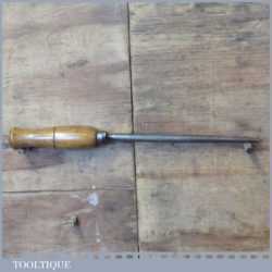 Vintage Chefs Sharpening Steel With Oak Handle - Good Condition