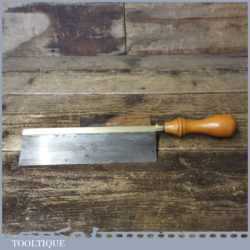 Vintage 8” Gentleman’s Brass Back Saw 15 TPI - Sharpened RIP