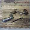 Unusually Small Vintage Carpenter’s Ratchet Brace 6” Swing - Refurbished For Use