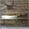 Vintage Crown Tools Gentleman’s Reversable Flush Cut Brass Back Saw 14 TPI