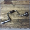 Unusual Vintage Carpenter’s Ratchet Brace Rosewood Handles 10” Swing