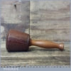 Handmade Wood Turned Old Azobé Ekki Hardwood Mallet Mahogany Handle
