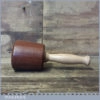 Handmade Wood Turned Old Azobé Ekki Hardwood Mallet London Plane Handle