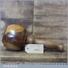 Handmade Wood Turned Old Lignum Mallet - Walnut Handle Boxwood Wedge