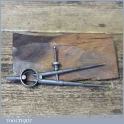 Vintage Moore & Wright 3 ½” Steel Spring Dividers - Good Condition