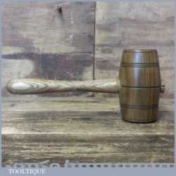 Handmade Saddler’s Leatherworking Lignum Vitae Punching Mallet Ash Handle