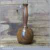 Handmade Wood Turned Old Lignum Mallet Mahogany Handle Boxwood Wedge