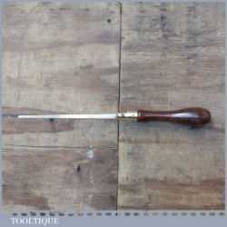 Vintage Mahogany Brass Pad Saw With Good Sharp Blade