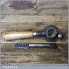 Scarce Vintage Peugeot Freres Beechwood Handled No: 28 Die Box And Tap Set