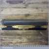 Rare Near Mint Ornate Vintage E Preston & Sons Ebony Brass Spirit Level
