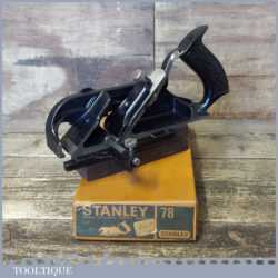 Vintage Boxed Stanley England No: 78 Duplex Rabbet Plane - Fully Refurbished