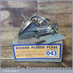 Vintage Boxed Record No: 043 Plough Plane Complete - Fully Refurbished