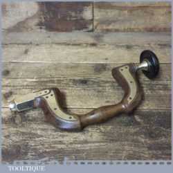 Rare Antique Bloomer & Philipps 1845-1852 Brass Plated Beechwood Brace