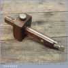Vintage Brass And Rosewood Mortice Gauge - Old Woodworking Tool