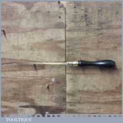 Vintage Ebony And Brass Pad Saw With Good Sharp Blade - Good Condition