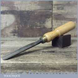 Sanderson Bros & Co 3/4” Straight Wood Carving Gouge Chisel - Fully Refurbished