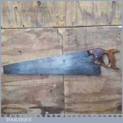 Antique Bowden & Co Joseph Tyzack 24” Rip Saw 5 TPI - Refurbished Sharpened